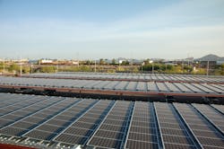 Valley Metro received a Transit Investments for Greenhouse Gas &amp; Emissions Reduction (TIGGER) federal grant to help fund construction and installation of the solar photovoltaic system.