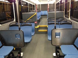 The buses were rebuilt with lightweight flooring, lightweight seats, low resistance tires and energy-efficient heating and cooling. The buses were rebuilt with lightweight flooring, lightweight seats, low resistance tires and energy-efficient heating and cooling.