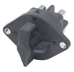 The Littelfuse TR Series, is a dual pole 500 Amp continuous current rated master disconnect switch. The Littelfuse TR Series, is a dual pole 500 Amp continuous current rated master disconnect switch.