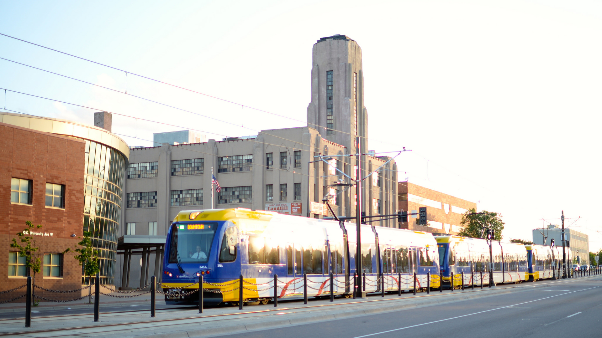 The Green Line runs along University Avenue between St. Paul and Minneapolis, which has been a historically strong transit corridor.