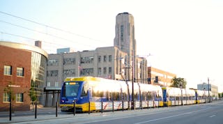 The Green Line runs along University Avenue between St. Paul and Minneapolis, which has been a historically strong transit corridor.