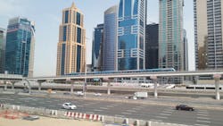The Dubai Metro is the world’s longest driverless train system with almost 47 miles of track. The Dubai Metro is the world’s longest driverless train system with almost 47 miles of track.