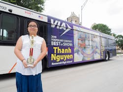 Thanh Nguyen from Roosevelt High School took the Best of Show honors at VIA’s 20th Youth Art Contest luncheon. Thanh Nguyen from Roosevelt High School took the Best of Show honors at VIA’s 20th Youth Art Contest luncheon.