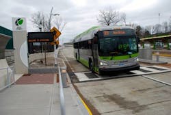 CTfastrak runs more than 9 miles from New Britain to Hartford, Connecticut. CTfastrak runs more than 9 miles from New Britain to Hartford, Connecticut.