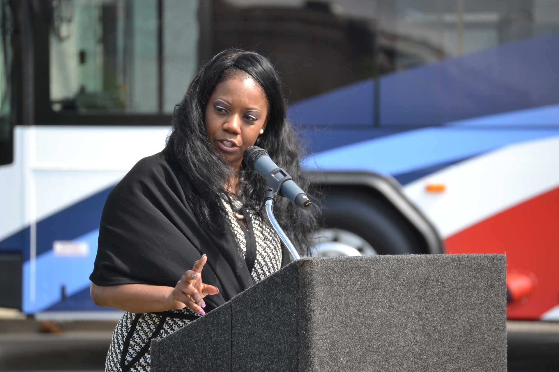 Serving as MC of the May 19 event was Valarie J. McCall, Greater Cleveland Regional Transit Authority board member; vice chair of the American Public Transportation Association (APTA); chair of APTA's Transit Board Members Committee; chief of government and international affairs for the city of Cleveland.
