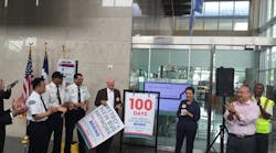 Metro officials start a 100 day countdown to the start of the new bus network.