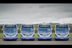 Micro Hybrid Streetlite buses, which entered service in 2014. First has ordered a further 183 of these vehicles, which now feature Euro 6 engines. Micro Hybrid Streetlite buses, which entered service in 2014. First has ordered a further 183 of these vehicles, which now feature Euro 6 engines.