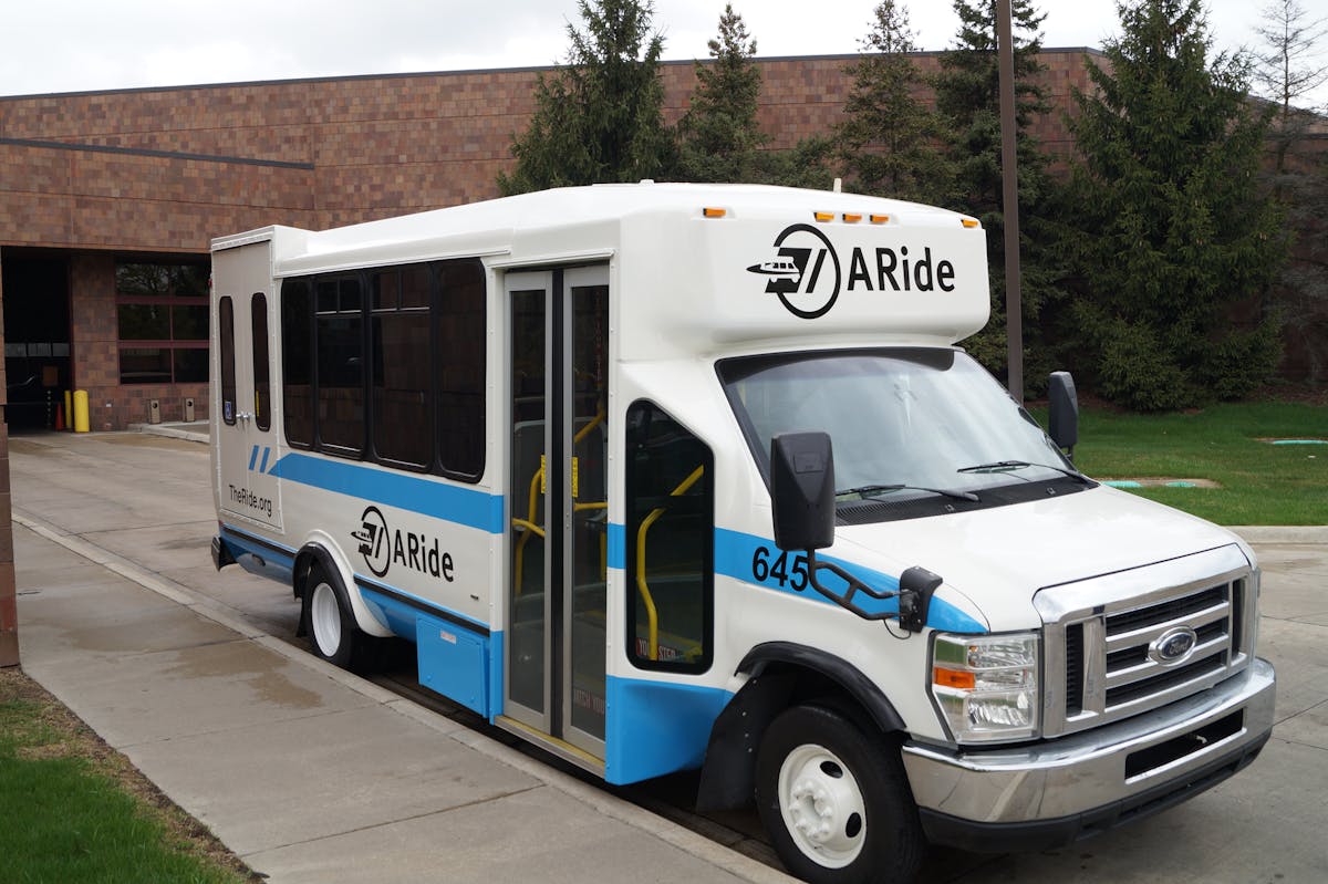 &bull; TheRide lift-buses will feature the A-Ride logo for easy identification.