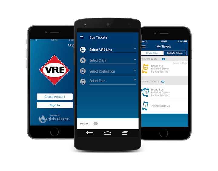 Virginia Railway Express Launches Vre Mobile Mass Transit
