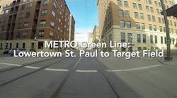 Metro Green Line Time Lapse: Lowertown St. Paul to Target Field