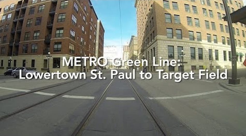 Metro Green Line Time Lapse: Lowertown St. Paul to Target Field