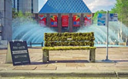 Edmonton will install moss covered bus stops as part of art installations for Clean Air Day. Edmonton will install moss covered bus stops as part of art installations for Clean Air Day.
