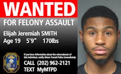 Metro Transit Police are seeking Elijah Smith, 19, for allegedly assaulting a passenger at a station. Metro Transit Police are seeking Elijah Smith, 19, for allegedly assaulting a passenger at a station.