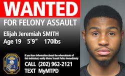 Metro Transit Police are seeking Elijah Smith, 19, for allegedly assaulting a passenger at a station.