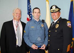 From left to right, DRPA CEO John Hanson, DRPA Police Officer of the Year Corporal John Quigley, DRPA Chief John Stief. From left to right, DRPA CEO John Hanson, DRPA Police Officer of the Year Corporal John Quigley, DRPA Chief John Stief.