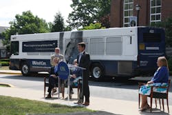 Lextran Board of Directors Chairman Jeff Fugate announced a major new partnership between UK and Lextran Tuesday morning. Lextran Board of Directors Chairman Jeff Fugate announced a major new partnership between UK and Lextran Tuesday morning.