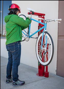 The Fixit also features a QR code that connects cyclists to instructional videos that walk you through basic repairs.