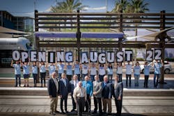 From left to right, Glendale Councilmember and Valley Metro Board Vice Chair Gary Sherwood, Mesa Mayor John Giles, Valley Metro Chief Operations Officer Ray Abraham, Mesa Vice Mayor and Valley Metro Rail Board Chair Dennis Kavanaugh, Mesa Councilmember Chris Glover, Mesa Councilmember Kevin Thompson Mesa Councilmember Alex Finter, Mesa City Manager Chris Brady From left to right, Glendale Councilmember and Valley Metro Board Vice Chair Gary Sherwood, Mesa Mayor John Giles, Valley Metro Chief Operations Officer Ray Abraham, Mesa Vice Mayor and Valley Metro Rail Board Chair Dennis Kavanaugh, Mesa Councilmember Chris Glover, Mesa Councilmember Kevin Thompson Mesa Councilmember Alex Finter, Mesa City Manager Chris Brady