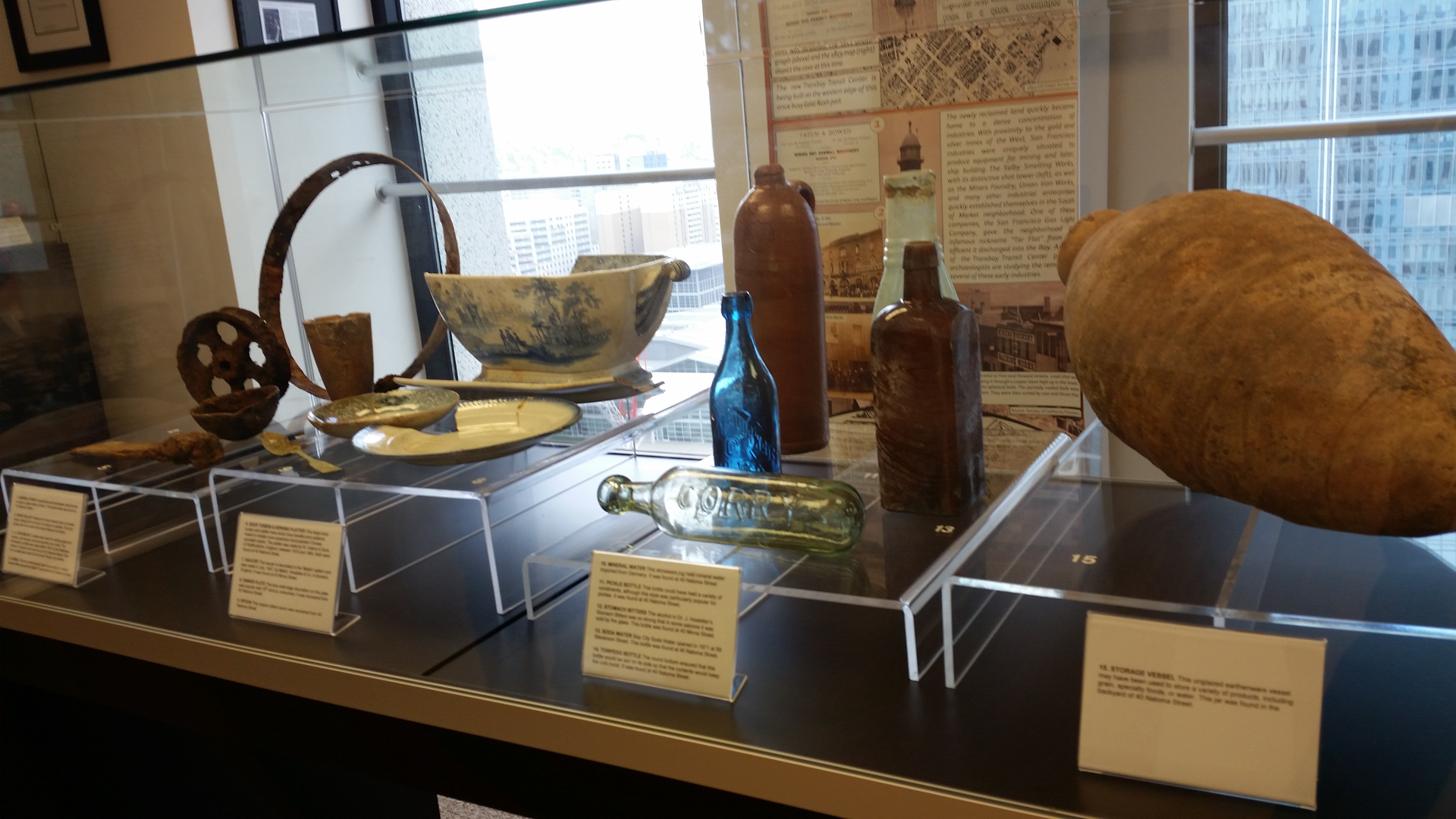 Businesses and shops were abundant in the South of Market neighborhood, as evidenced by a Chinese laundry the archaeologists excavated. Artifacts were unearthed from places as far as China and Europe.