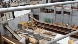 Construction progresses as they work their way out, pouring different levels of concrete and rebracing as they get the next level up. When they get the “lid” on, they’ll be able to remove the last of the temporary bracing. The “lid” is basically the ground level – the last section that goes on top of it all to lock it all into place, like a solid box, in case of an earthquake. Construction progresses as they work their way out, pouring different levels of concrete and rebracing as they get the next level up. When they get the “lid” on, they’ll be able to remove the last of the temporary bracing. The “lid” is basically the ground level – the last section that goes on top of it all to lock it all into place, like a solid box, in case of an earthquake.