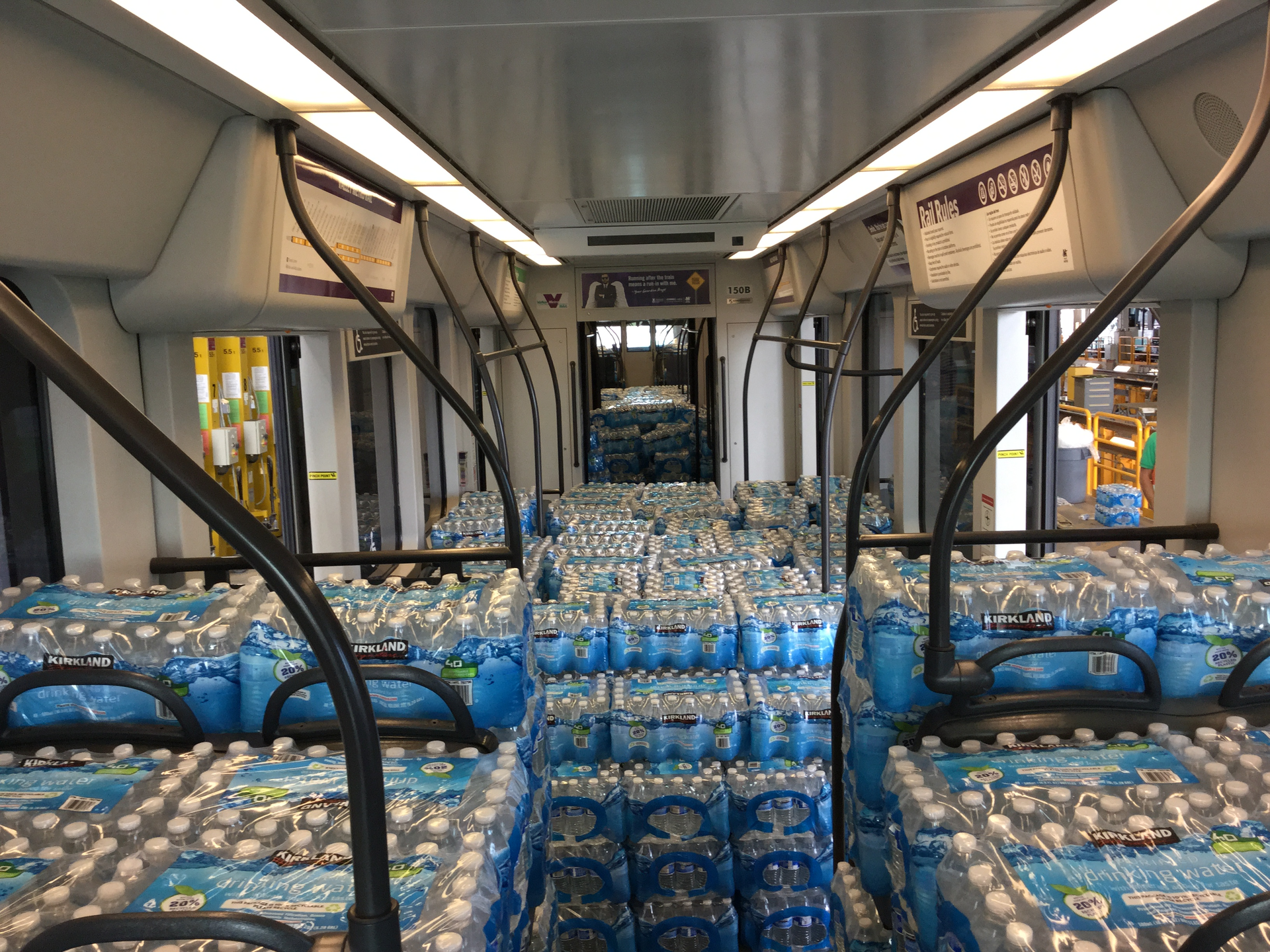 At the completion of testing, the bottled water was donated to United Food Bank in Mesa.