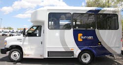 Purchased with funding from the Federal Transportation Administration (FTA) and the city of Tucson, Sun Van received 35 cut-away vehicles built by Glaval at a cost of $90,000 per vehicle.