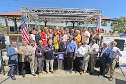 The ceremony was hosted by the Foothill Gold Line Construction Authority and is the first in a series of dedications to celebrate the upcoming substantial completion of construction for the six-station, 11.5-mile light rail project from Pasadena to Azusa. The ceremony was hosted by the Foothill Gold Line Construction Authority and is the first in a series of dedications to celebrate the upcoming substantial completion of construction for the six-station, 11.5-mile light rail project from Pasadena to Azusa.