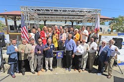 The ceremony was hosted by the Foothill Gold Line Construction Authority and is the first in a series of dedications to celebrate the upcoming substantial completion of construction for the six-station, 11.5-mile light rail project from Pasadena to Azusa.