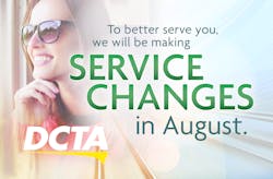 DCTA will make service changes Aug. 24 for Connect Bus and campus shuttles.