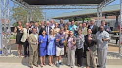 Several dozen elected officials representing the San Gabriel Valley joined more than 500 community members as the Construction Authority dedicated the Arcadia Station.