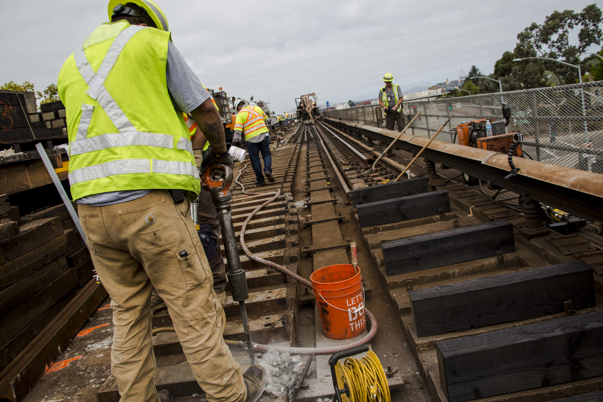 The rail replacement and grinding in the Transbay Tube, in particular, resulted in reduction of a sound that has been compared to banshees, screech owls, or Doctor Who's TARDIS run amok.