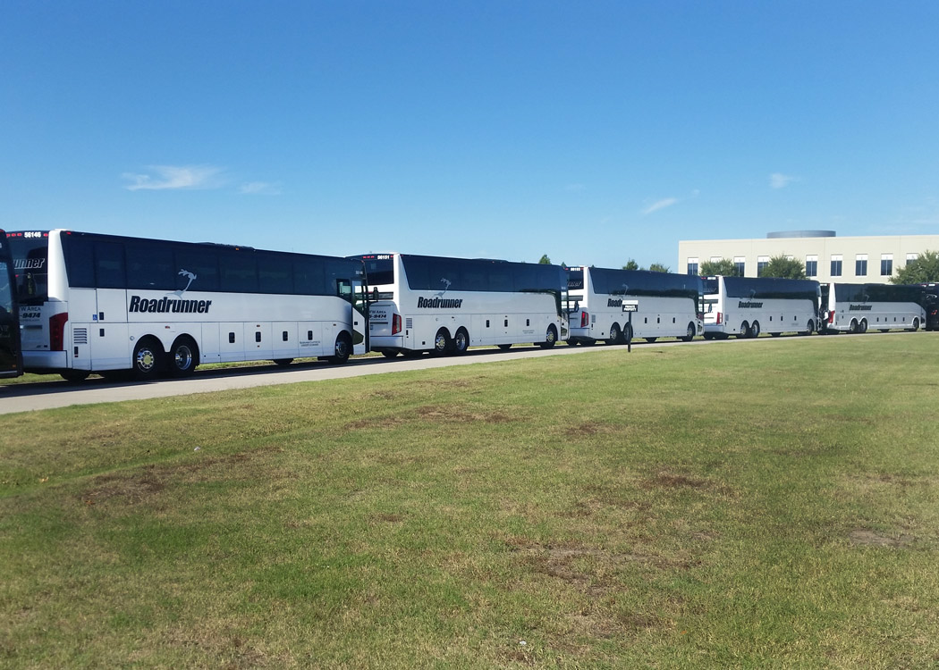 Roadrunner Companies took delivery of eight new Van Hool coaches.