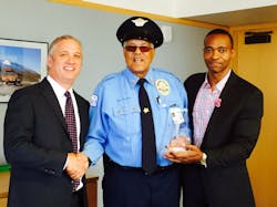 Willie Carter, a First Transit driver for Escambia County Area Transit (ECAT) in Pensacola, Florida, was selected as torch bearer because of his own demonstrated dedication to safety. Willie Carter, a First Transit driver for Escambia County Area Transit (ECAT) in Pensacola, Florida, was selected as torch bearer because of his own demonstrated dedication to safety.