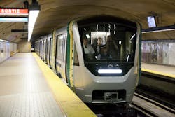 Received in July, the new train has nine fully equipped cars and is partially instrumented. Received in July, the new train has nine fully equipped cars and is partially instrumented.