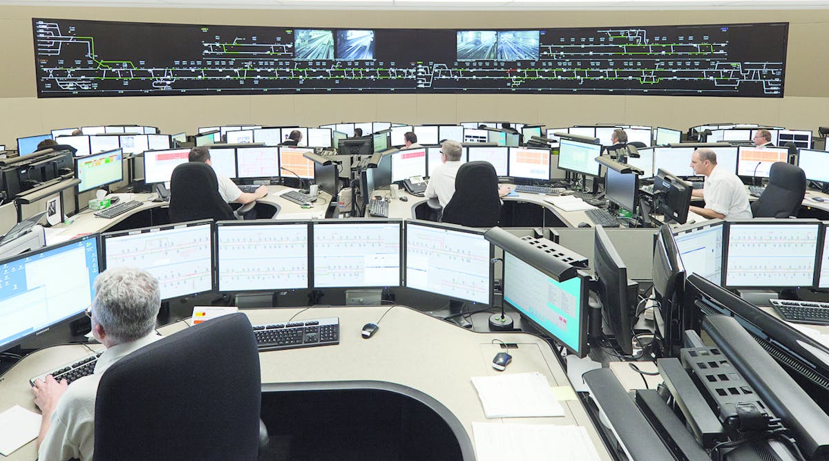 An Iconis integrated control centre for the Soci&eacute;t&eacute; de transport de Montr&eacute;al.