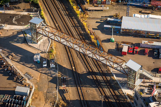 The Rhine Lafayette pedestrian bridge opened with a ribbon cutting at 1 p.m., Sept. 2.