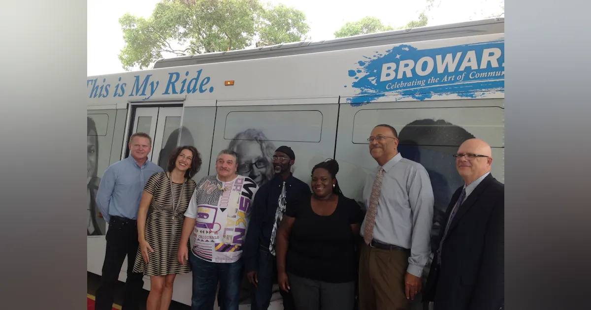 Brow Rd County Transit Bus Broward County Transit Bus Wrapped with Smiling Customers | Mass Transit