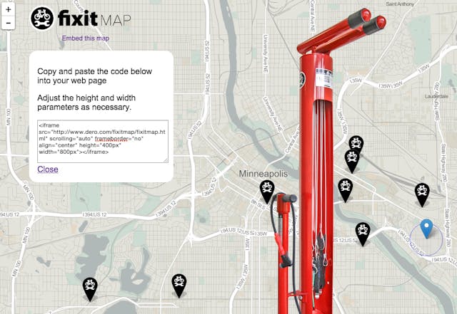 Dero Introduces Bike Repair Station Map Mass Transit