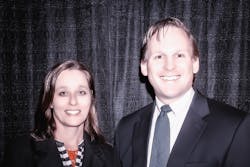 Executive Director Lisa Bacot poses with PSTA CEO Brad Miller Executive Director Lisa Bacot poses with PSTA CEO Brad Miller