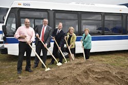 From left to right, Ted Luck, president, Luck Brothers; Stéphane Leblanc, vice president operations, Volvo Buses North America; Ralph Acs, senior vice president, Volvo Buses Business Region Americas; Betty Little, New York State senator; Janet Duprey, New York State assemblywoman From left to right, Ted Luck, president, Luck Brothers; Stéphane Leblanc, vice president operations, Volvo Buses North America; Ralph Acs, senior vice president, Volvo Buses Business Region Americas; Betty Little, New York State senator; Janet Duprey, New York State assemblywoman