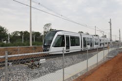 The tram is a relevant solution for medium-sized and large cities that face population increases, congestion and pollution. The tram is a relevant solution for medium-sized and large cities that face population increases, congestion and pollution.