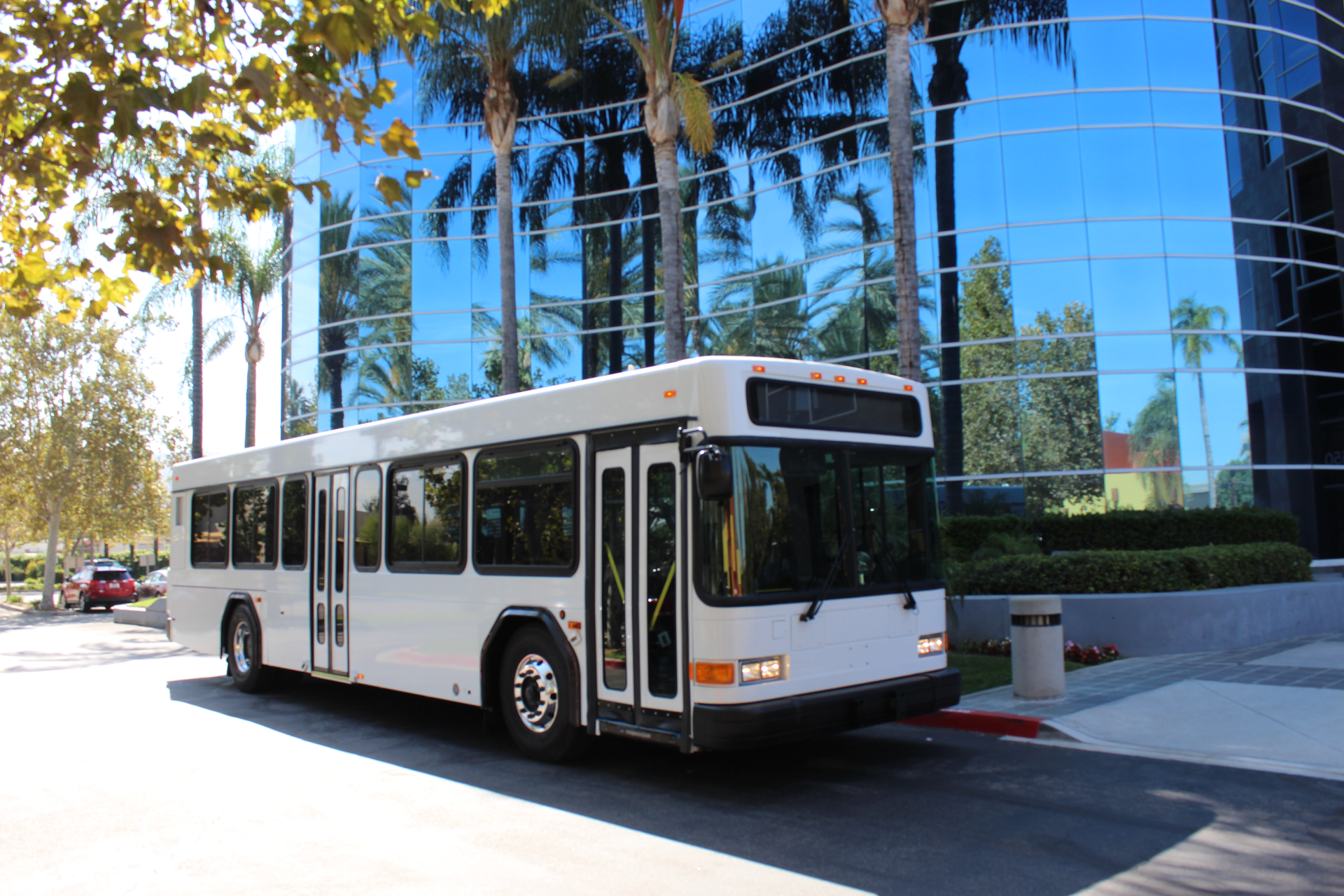 The buses are equipped with remanufactured engines and rebuilt transmissions as a cost effective method of quickly acquiring improved buses.