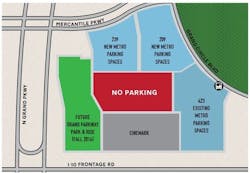 Current and new parking spaces at Metro's Grand Parkway Park & Ride, Current and new parking spaces at Metro's Grand Parkway Park & Ride,