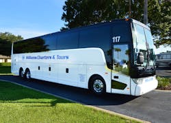Williams Charters has purchased 10 new Van Hool buses from ABC Companies. Williams Charters has purchased 10 new Van Hool buses from ABC Companies.