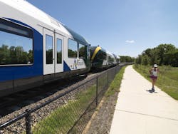 The A-train Rail Trail will connect each of the agency&rsquo;s rail stations and provide pedestrians and bicyclists a safe opportunity to travel the entire trail or take a break and ride the A-train or Connect bus.