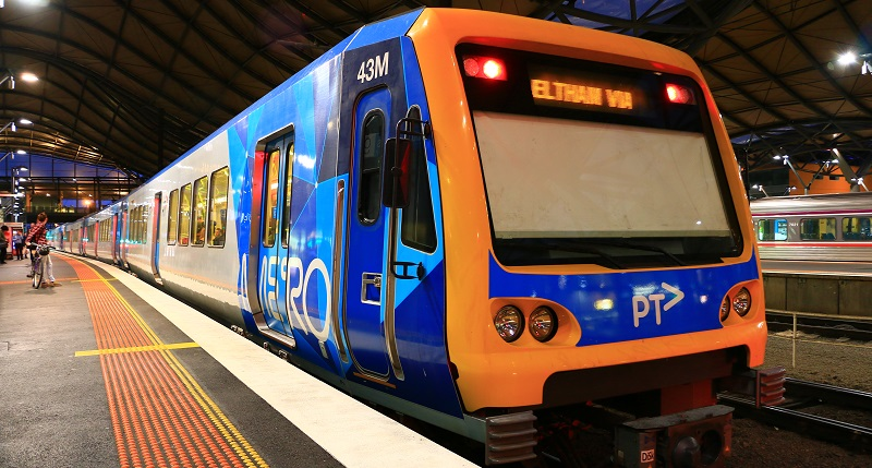 X'Trapolis train &ndash; Southern Cross Station, Melbourne, Australia, Feb. 2014.