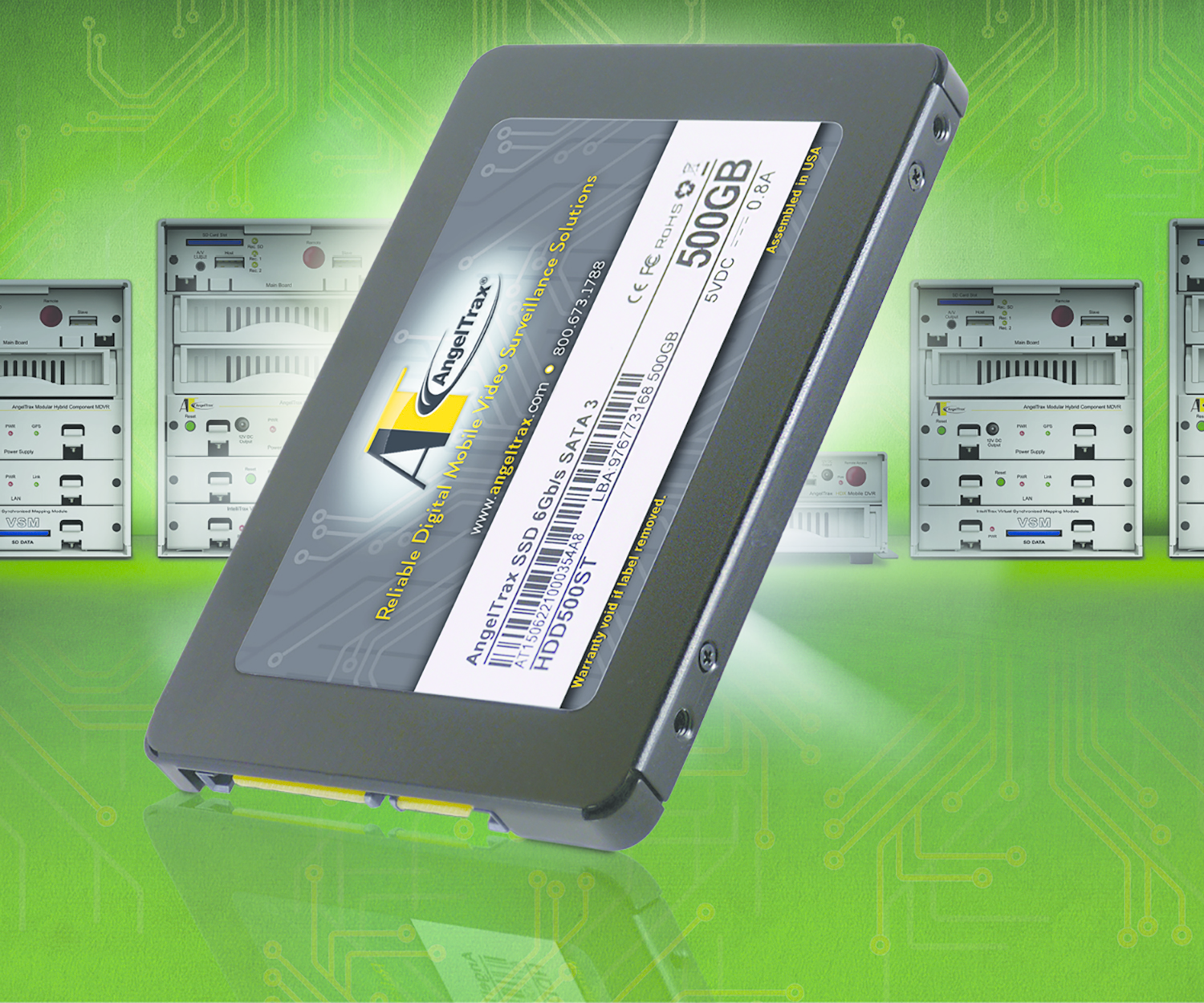 The Hybrid Quest, Hybrid Vault and HDX mobile DVRs will now ship standard with 500GB solid-state hard drives to boost performance and ensure greater reliability over the lifetime of the unit.