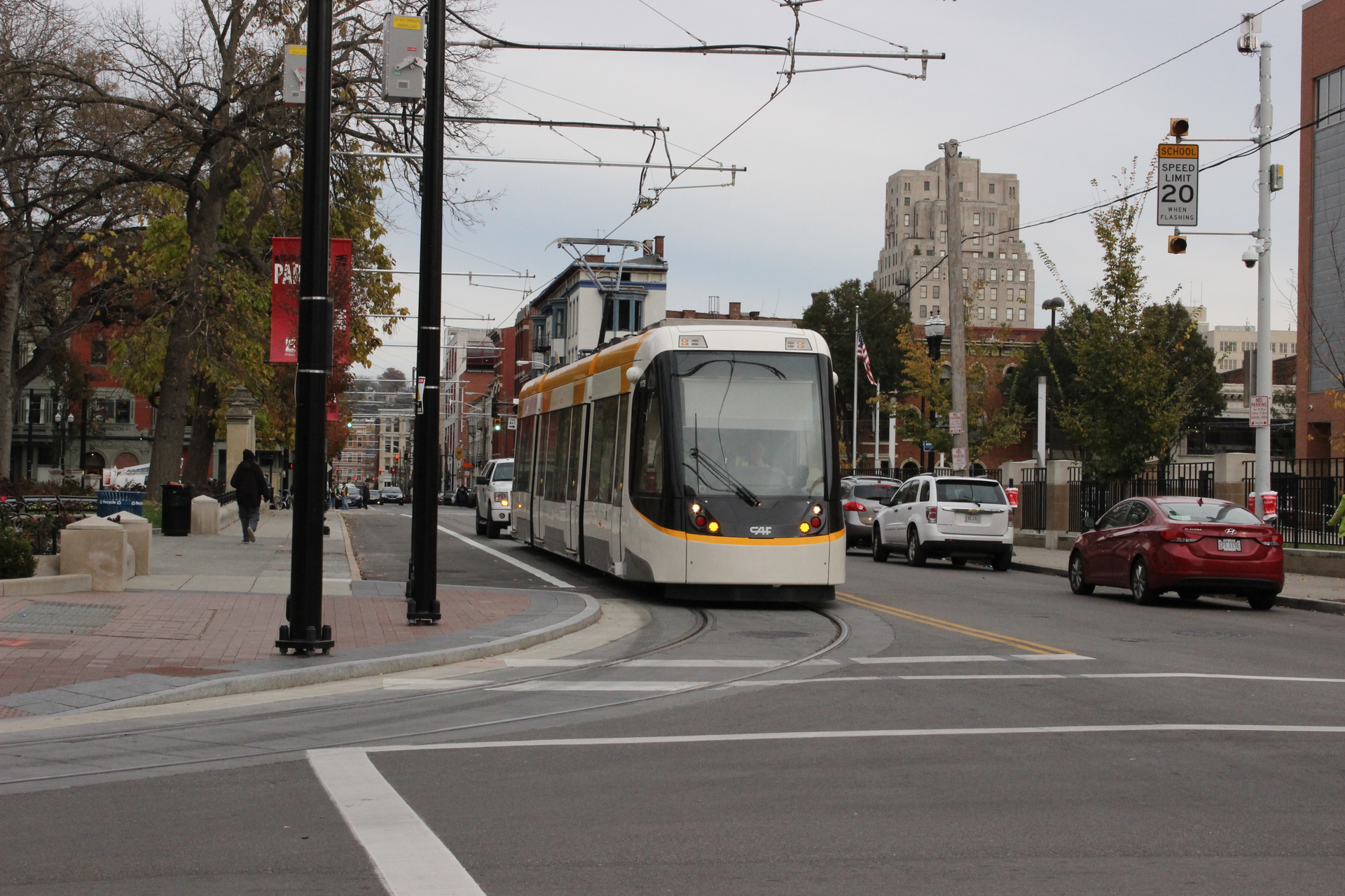 Official live power testing of the Cincinnati Streetcar began along the 1.6 mile route.