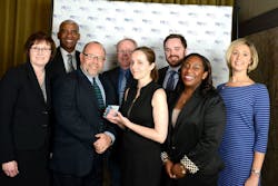 Cincinnati Metro's External Affairs Team won the Cincinnati chapter's P.R.S.A. Communication Team of the Year Award. From left to right, Vice President of External Affairs Sallie Hilvers, Marketing and Communications Director Dave Etienne, Marketing Communications Coordinator Michelle Reeves, Public Relations Manager Brandy Jones and Graphic Designer Suzanne Gilkey; back row from left to right, CEO & GM Dwight Ferrell, Graphic Designer Supervisor Dave Warning and E-Media Coordinator Alex Reed. Cincinnati Metro's External Affairs Team won the Cincinnati chapter's P.R.S.A. Communication Team of the Year Award. From left to right, Vice President of External Affairs Sallie Hilvers, Marketing and Communications Director Dave Etienne, Marketing Communications Coordinator Michelle Reeves, Public Relations Manager Brandy Jones and Graphic Designer Suzanne Gilkey; back row from left to right, CEO & GM Dwight Ferrell, Graphic Designer Supervisor Dave Warning and E-Media Coordinator Alex Reed.