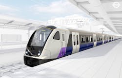 Crossrail train exterior. Crossrail train exterior.